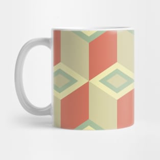 Geometric Cubes Pattern Mug